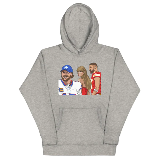 josh allen hoodie and taylor swift and travis kelce